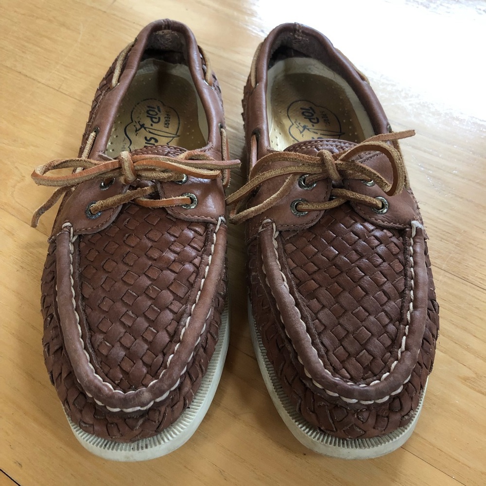 Sperry Top-Sider Authentic Woven Leather Boat Shoe